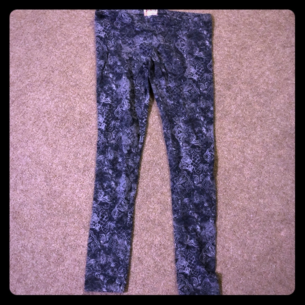 Mudd leggings gray print